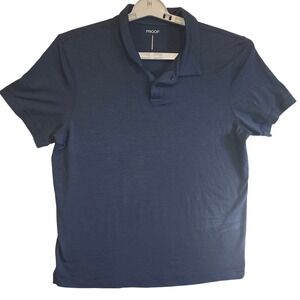 Proof 72-Hour Merino Polo Shirt Mens Large Navy Blue P-150001 Short Sleeve